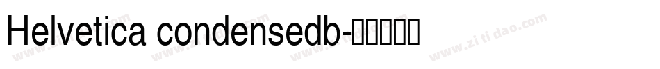 Helvetica condensedb字体转换